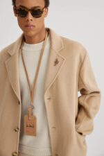 Axel Arigato Beige Fiction Ullkåpe - Bilde 3