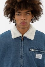 Axel Arigato Blå Steinvasket Crew Polstret Denimjakke - Bilde 3