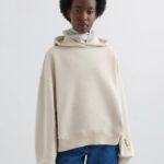 Axel Arigato Blek Beige Lokal Hettegenser