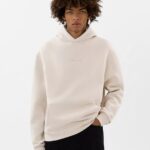 Axel Arigato Blek Beige Monogram Hettegenser