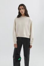 Axel Arigato Blek Beige Solid Genser