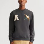 Axel Arigato Bleknet Svart Varsity Bee Bird Sweatshirt