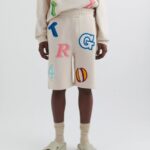 Axel Arigato Inferno Monogram Shorts Blek Beige