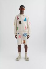 Axel Arigato Inferno Monogram Shorts Blek Beige - Bilde 3