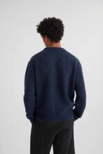 Axel Arigato Marineblå Melange Initial Genser - Bilde 2