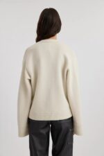 Axel Arigato Minne Avslappet Cardigan Ecru - Bilde 2