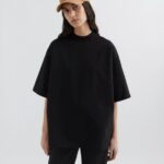 Axel Arigato Svart Formel Oversized T-skjorte