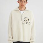 Team Halfzip Genser Axel Arigato Ecru