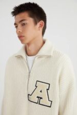 Team Halfzip Genser Axel Arigato Ecru - Bilde 3