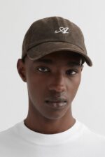 Vasket Signatur Cap Vasket Brun Axel Arigato